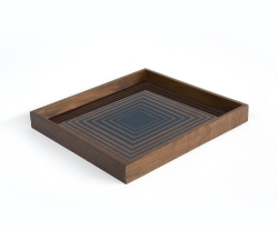 ink square glass tray - 