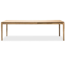 oak bok extendable dining table - 