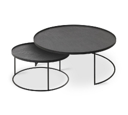 round tray coffee table set - 